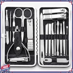 19PCS Manicure Pedicure Nail Care Set Clippers Cutter Tools Kit For Women &. Fixed Price $26.15.