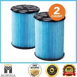 Fine Dust Pleated Paper Filter For 5-16 Gallon Ridgid Wet Dry Shop Vacs (2-PACK). Fixed Price $45.99.