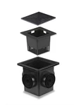 12X12 Catch Basin Kit W/ Grate & Debris Basket, 4-OUTLETS, Lawn Drain. Fixed Price $67.49.