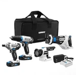 Hart 20-VOLT Cordless 4-TOOL Combo Kit (2) 1.5AH Lithium-ion Batteries & Charger. Fixed Price $147.99.