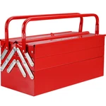 Workpro Metal Tool Box 18'' Cantilever Folding Red Storage 3-LAYER 5-TRAY. Fixed Price $49.99.