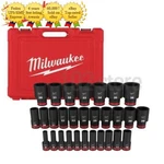 Milwaukee 49-66-7015 Shockwave 1/2" Drive Metric Deep Point Socket Set 29PC. Fixed Price $260.85.