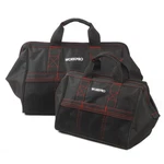 Workpro 2 Piece 13" 18" Tool Bag Wide Mouth Heavy Duty Tote Storage With Zipper. Fixed Price $26.69.