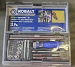 Kobalt Tools 33PC 1/4" Sae/metric Ratchet Driver Set #68702. Fixed Price $39.99.