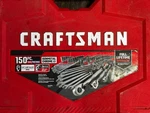 Craftsman Gunmetal Chrome Mechanics Tool Set (150 Pc) - CMMT12035. Fixed Price $99.99.