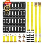 Vevor E-track Tie-down Kit, 4 16 Etracks Rails 21 Pack, Black. Fixed Price $78.98.