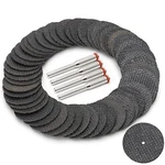 Drilax 50 Fiberglass Cut-off Wheels 1-1/4" Discs + Mandrels Fits Dremel 426B. Fixed Price $15.99.