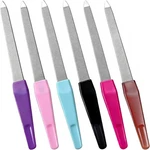 6 Pack Metal File Set For Natural Nails, Professional Stainless Steel Sw.... Fixed Price $6.51.