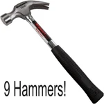 Tool Lot Of 9 Stalwart 75-HT3001 Tubular Steel Claw Hammer 16 Oz Free Shipping!. Fixed Price $74.99.