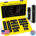 Topec 12PCS Spline Lug Nut Socket Set Master Key 5 6 7 Wheel Lock Remover Cr-mo. Fixed Price $86.16.