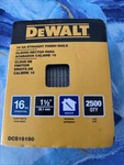Dewalt DCS16150 1-1/2" Gauge Heavy-duty Straight Finish Nails. Fixed Price $9.78.