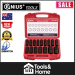 Genius Tools Piece 1/2" Drive Metric Deep Impact Socket Set TD-416M1. Fixed Price $97.00.