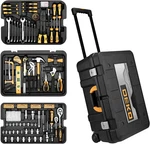 Dekopro 258 Piece Tool Kit Hand Mechanic Case Trolley Portable. Fixed Price $149.00.