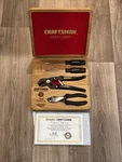 Craftsman 70TH Anniversary Tool Set Robo Grip With Coa Wooden Case 1997. Fixed Price $49.99.