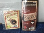 2-TANDY Leather Kits-checkbook Kut & Key Fob. Fixed Price $22.00.