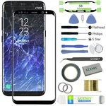 Acenix Front Outer Glass Screen Lens Repair Kit Tool For Samsung Galaxy S8 Black. Fixed Price $26.15.
