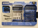 Kobalt 65-PIECE Impact Driver Bit Set Torsion Zone, Box, Model 6506749. Fixed Price $23.50.