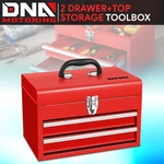 14" 2-DRAWER Steel Workshop Garage Household Lockable Portable Tool Box Storage. Fixed Price $38.69.