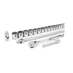 1/2 In. Drive Sae 12-POINT Standard 90-TOOTH Mechanics Tool Set With Case (19-PI. Fixed Price $106.99.