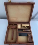 Nuline Boxed Mini Woodwork Tool Set Marking Gauge Bevel Square Plane #09314105. Fixed Price $40.00.