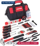 Fastpro 215-PIECE Home Repairing Tool Set With 12-INCH Wide Mouth Open Storage B. Fixed Price $91.42.