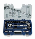 25PC 1/2"DR Basic Set 10MM-32MM Supertorque Sockets & 50619. Fixed Price $130.18.