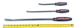 Craftsman Professional Rubber Handle 3 Piece Curved Tip Pry Bar Set 24 16" 12". Fixed Price $64.99.