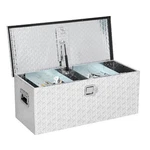 Garveetech Aluminum Truck Bed Toolbox, Lockable Diamond Plate Chest .... Fixed Price $341.45.