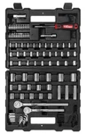 Hyper Tough 107 Piece 1/4, 3/8, 1/2 Inch Drive Socket Set. Fixed Price $47.41.