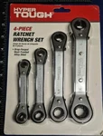 New Hyper Tough 4PC Double End Forged 12-PT Offset Head Ratchet Wrench Sae. Fixed Price $5.99.