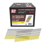 3 In. X 0.120 21 Plastic Collated Bright Coated Smooth Shank Round Head Fra. Fixed Price $99.45.