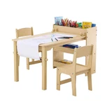 Vevor Kids Art Table And 2 Chairs Toddler Craft Play With Cabinet. Fixed Price $107.99.