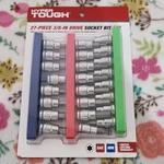 Hyper Tough 27-PIECE 3/8-IN Drive Socket Set, Sae & Metric, Rails. Fixed Price $17.00.
