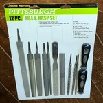 Pittsburgh 12PC File & Rasp Set With High Impact Handles - Item #97070. Fixed Price $24.94.