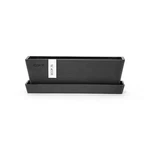 Ecopots Bruges Recycled Composite Rectangular Planter W/ Saucer, Dark Grey, 10". Fixed Price $34.80.