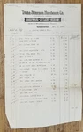 1922 Billhead Maryland Baltimore Duke Peterson Hardware Cutlery Guns Knives. Fixed Price $10.00.