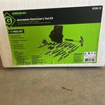 Greenlee 0159-12 17-PIECE Journeyman's Electrician Standard Hand Tool Kit. Fixed Price $389.49.