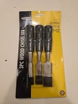 Pro Series By Kr Tools 3PC Wood Chisel Set. Fixed Price $14.99.