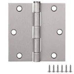 Bowery Hill 3.5" 3-PACK Square Corner Stainless Steel Door Hinge Nickel. Fixed Price $29.22.