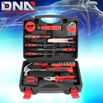 46PCS Household Hand Kit Screwdriver Sockets Hammer Test Pen Toolbox Red. Fixed Price $28.79.