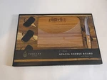 Cheese Board & Tools Knife Kitchen Set New Toscana Picnic Time Delio Acacia. Fixed Price $7.49.
