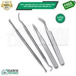 Craft Weeding Vinyl Basic Tool 4 Pcs Set Hook & Pick Fine Tweezer Precision, Diy. Fixed Price $9.90.