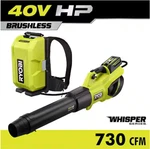 Ryobi RY404180 40V Cordless Backpack/handheld Blower (battery Not Included). Fixed Price $324.99.