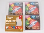 Blank Media Lot Memorex Dvd+rw 5 Pack Mr Data Cd+rw Sealed Discs. Fixed Price $7.79.