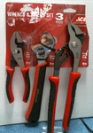 Ace Wrench And Pliers Set, 3 Piece (2001212) Fs. Fixed Price $35.00.