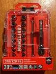 Craftsman 20 Piece Mechanics Tool Kit Sae/metric - In Drive **new**. Fixed Price $25.99.