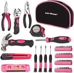 Cartman 52 Piece Tool Set Ladies Hand With Easy Carrying Round Pouch -. Fixed Price $71.58.