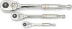 Gearwrench Piece 1/4", 3/8 And 1/2" Drive 90-TOOTH Quick Release Teardrop. Fixed Price $160.48.