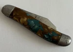 Hammer Brand Knife Usa Swell End Jack Blades Colorful Handles, Patent #2037943. Fixed Price $5.99.