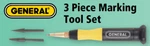 707088 3PC Marking Tool Set - General 6970708(FT). Fixed Price $10.02.